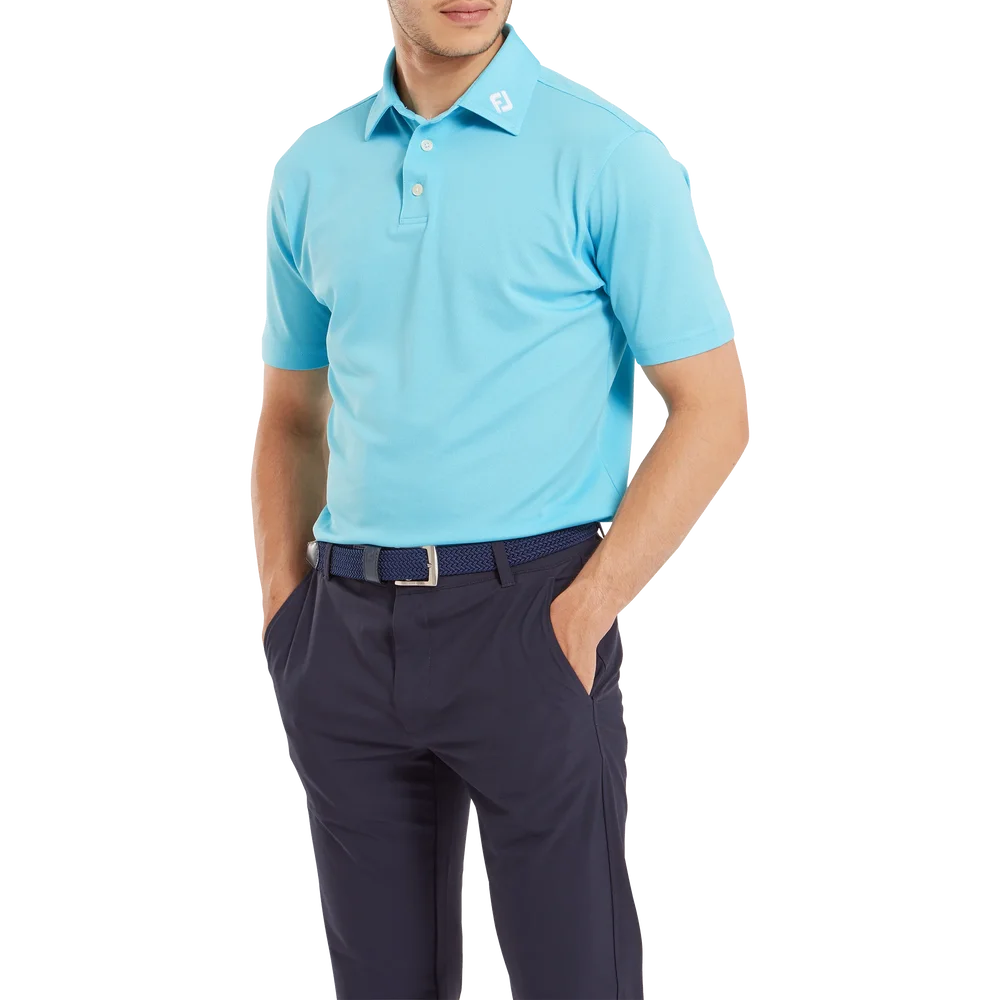 FootJoy Stretch Pique Solid Golfpiké Herr - Bild 2