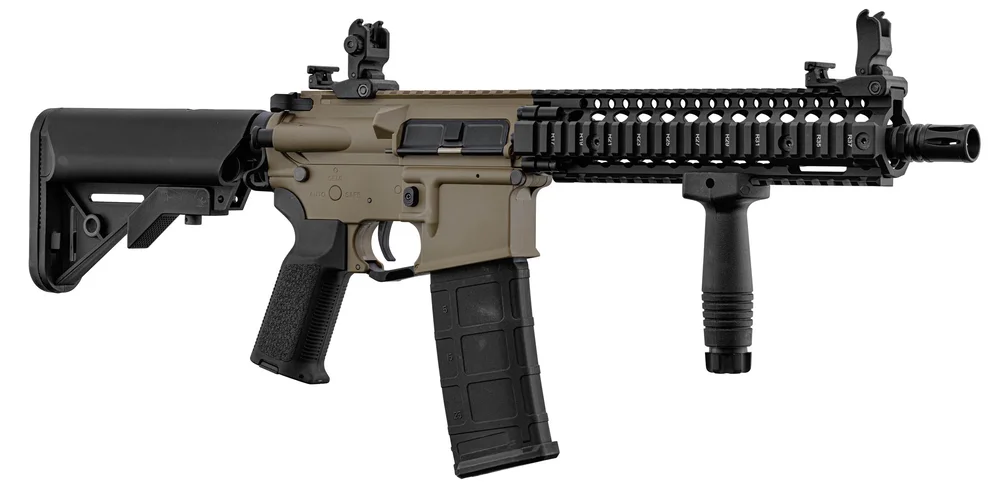 LT-18 GEN2 MK18 AEG-replika, Limited Edition – Tan og sort - Bild 3