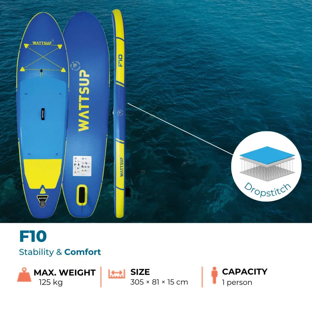 WattSUP F10 Uppblåsbar SUP 10' – 305 cm Allround - Bild 3