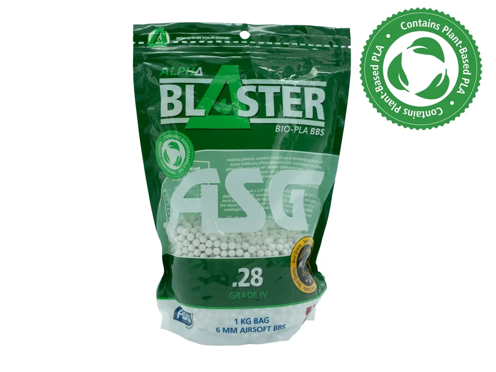 Alpha Blaster PLA kugler, 0,28 g - 1 kg pose - Bild 1
