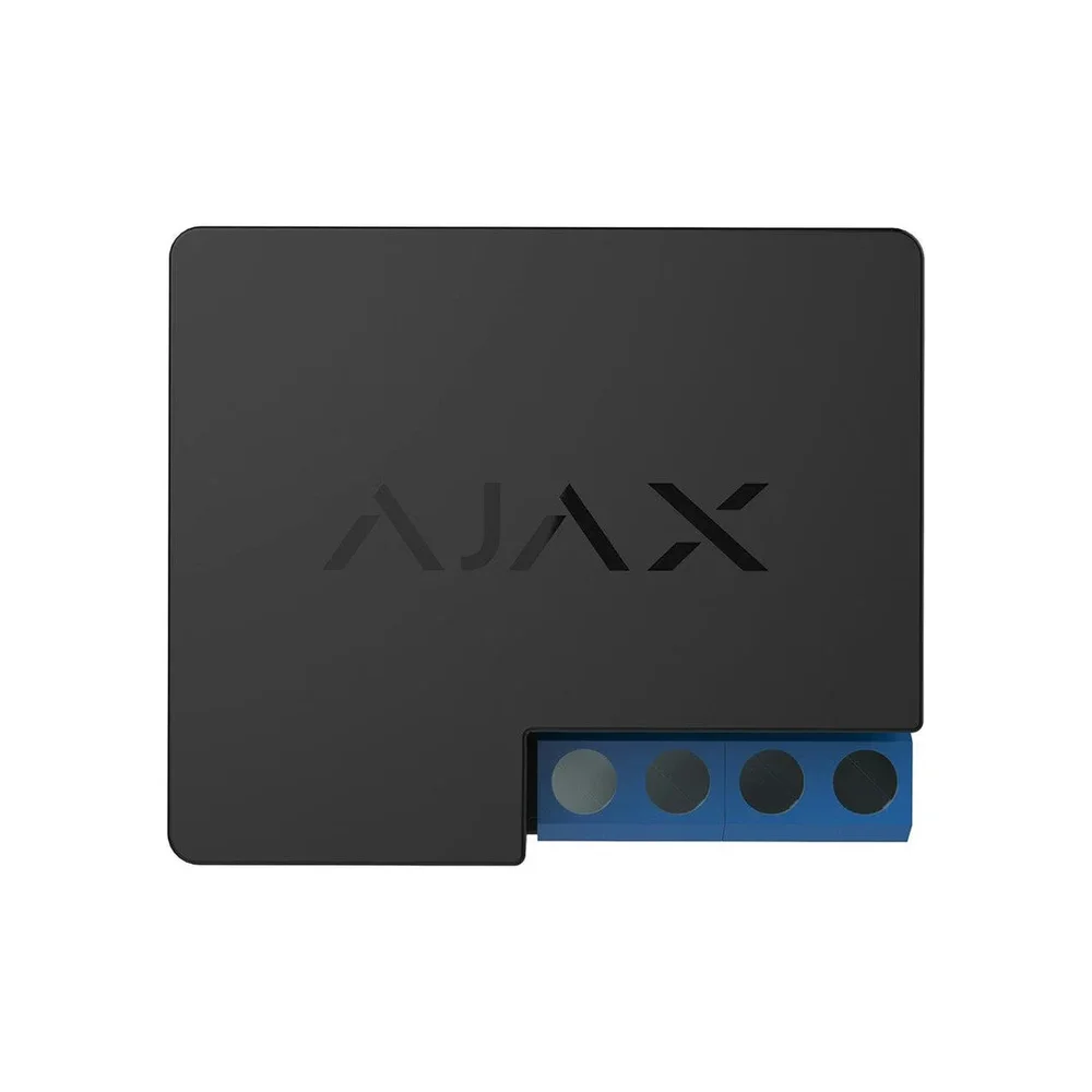 AJAX Relay (8EU) ASP | Dry contact relay to control 12-24 V⎓ power supply remotely | Svart AJAX Relay (8EU) ASP | Dry contact relay to control 12-24 V⎓ power supply remotely | Svart