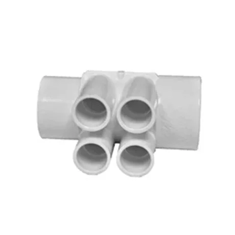 PVC Fördelare 2″/2″ hona/hane samt 4×3/4″ hona CS