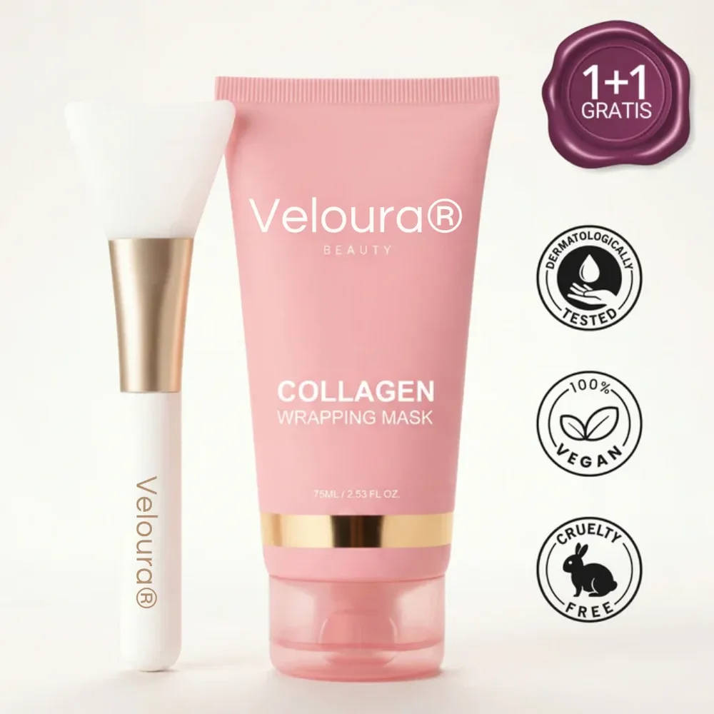 Veloura® | Bio-kollagenmask + pensel - Bild 1