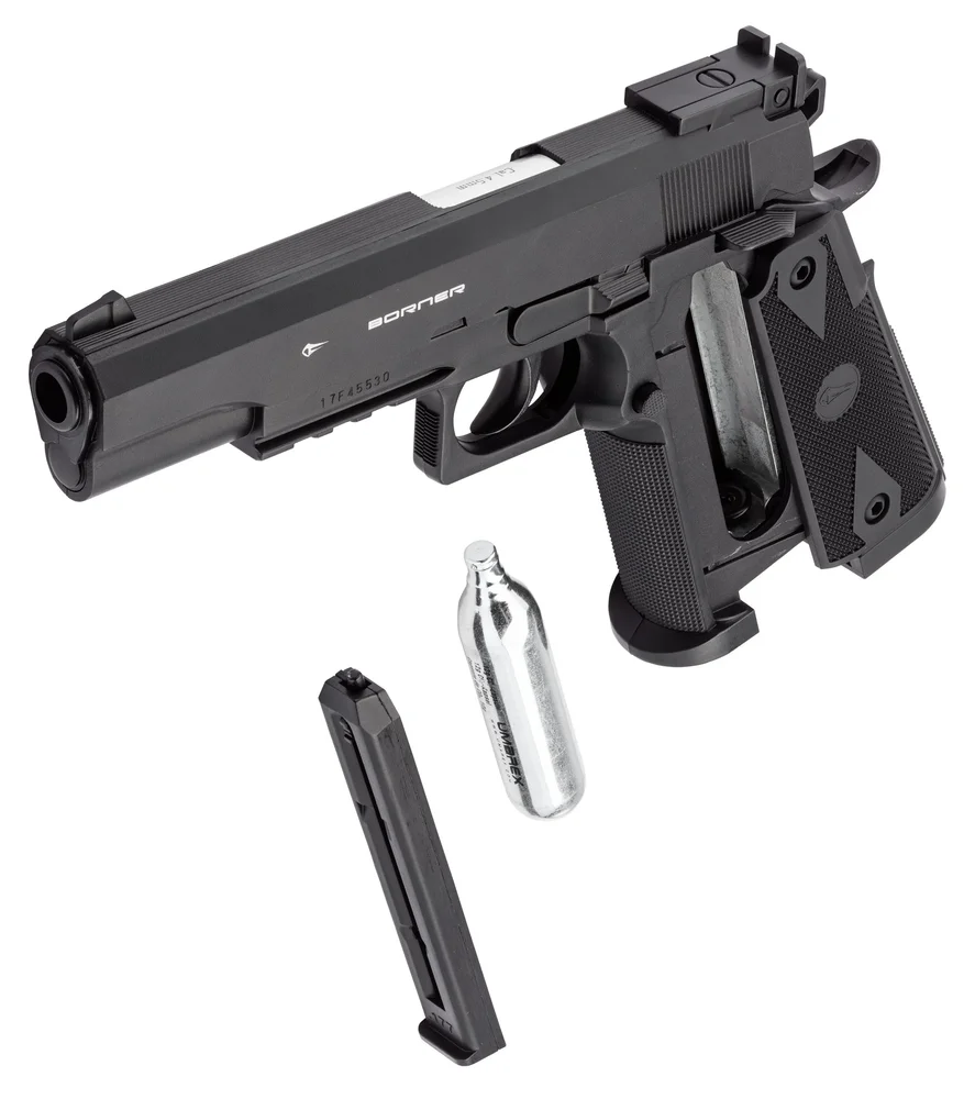 Borner Powerwin 304 CO2-pistol med fast cylinderhoved, kal. 4,5 mm BB - Bild 2