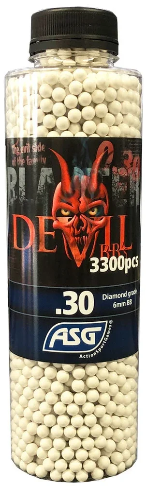 Blaster Devil, 0.30g, airsoft BB, 3300 stk. flaske Blaster Devil, 0.30g, airsoft BB, 3300 stk. flaske