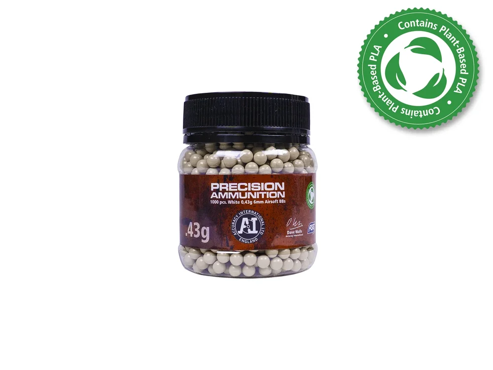 ASG Accuracy International BB 0,43 g – Hvid, 1000 stk. ASG Accuracy International BB 0,43 g – Hvid, 1000 stk.