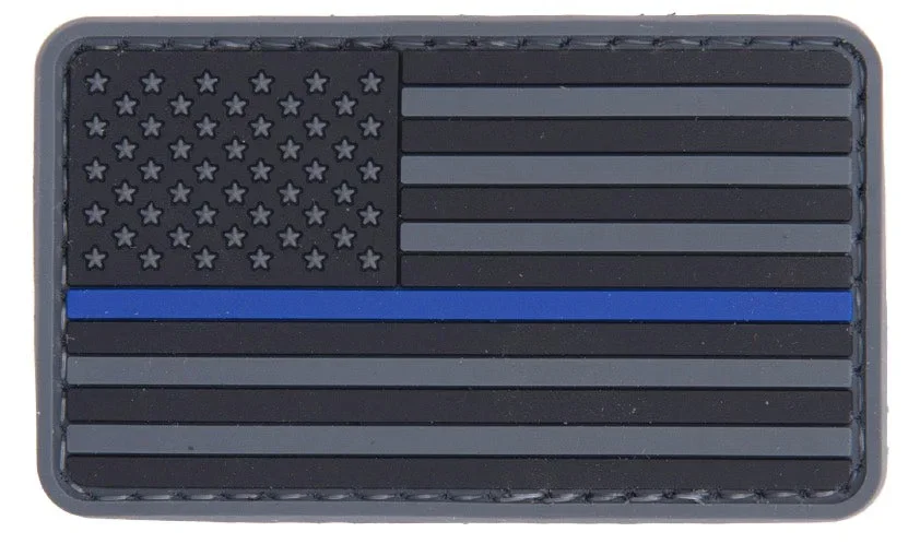 US Flag Blue line PVC Patch US Flag Blue line PVC Patch