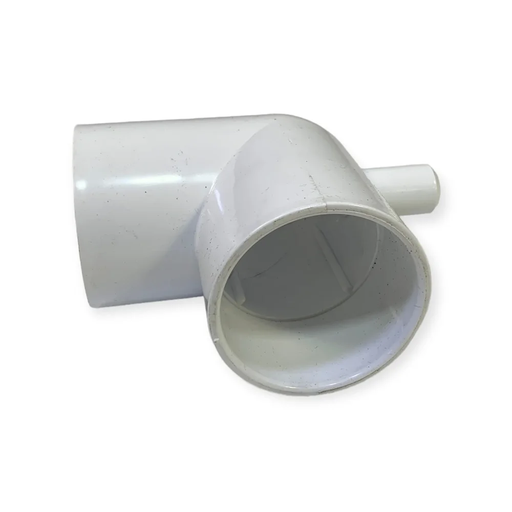 PVC vinkel 90 gr 2″ hona med luftning 3/4″ slangkoppling CS