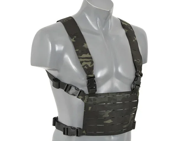Letvægts Chest Rig, laser-cut – Multicam Black - Bild 3