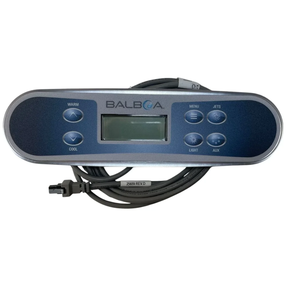 Styrpanel Balboa TP540 6 knappar VARM, COOL, MENU, JETS, LIGHT, AUX - Bild 1