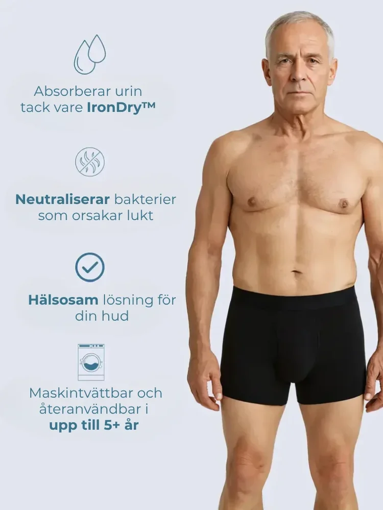 StarkBoxer® – Läckagefria boxershorts - Komfort - Kontroll - Utan skam - Utan besvär (3+2 GRATIS) - Bild 1