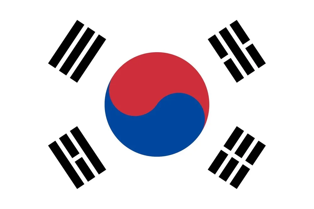 Sydkorea flagga
