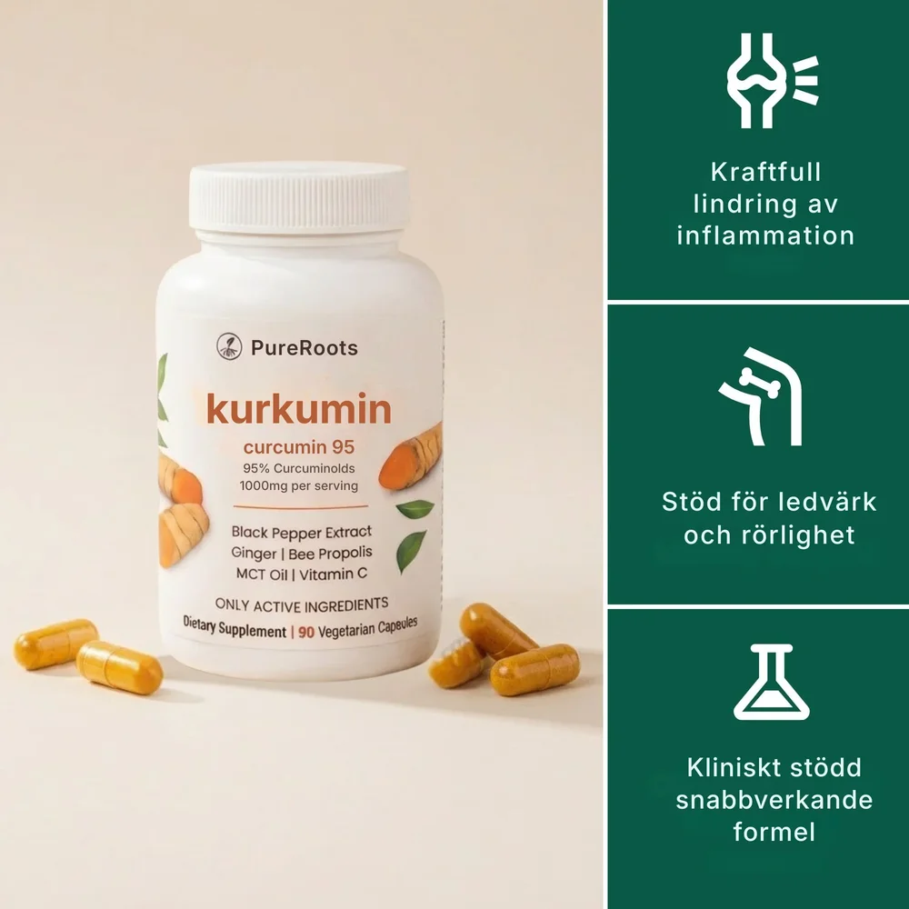 PureRoots® | Kurkumin-kapslar (1000 mg) - Bild 1