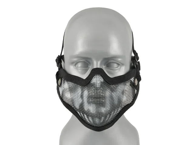 Mesh-maske i stål med kraniemotiv - Bild 3