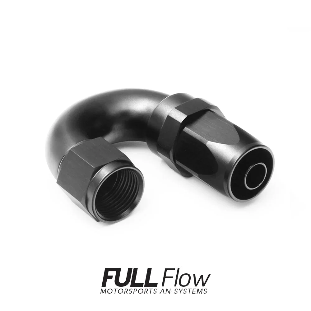 Full Flow AN Hose End Fitting 180 Degree AN-8 Full Flow AN Hose End Fitting 180 Degree AN-8