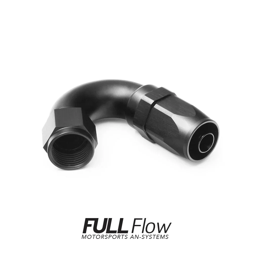 Full Flow AN Hose End Fitting 150 Degree AN-6 Full Flow AN Hose End Fitting 150 Degree AN-6