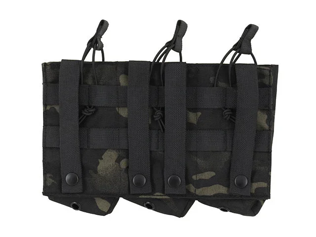 Triple AK-magasinlomme med åben top til 7.62x39 – Multicam Black - Bild 3