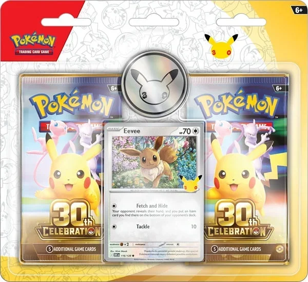 Pokémon TCG: 30th Celebration Eevee 2-Pack Blister - Forudbestilling