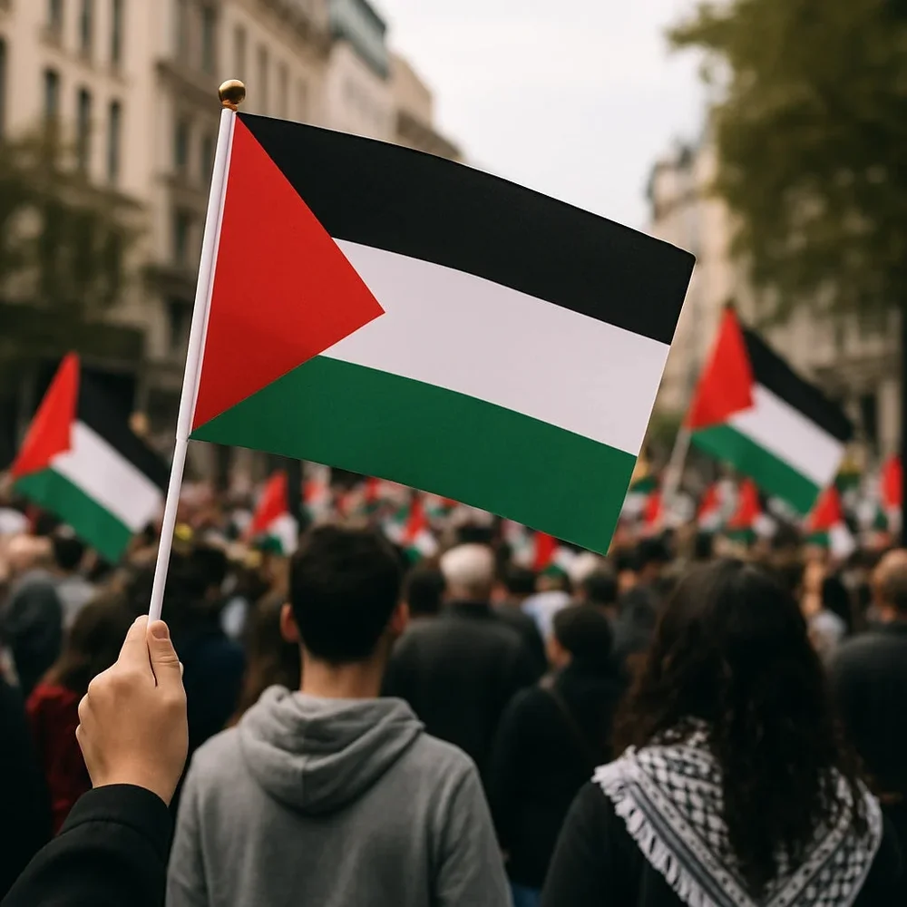 Palestina flagga handflagga – 5-pack - Bild 2