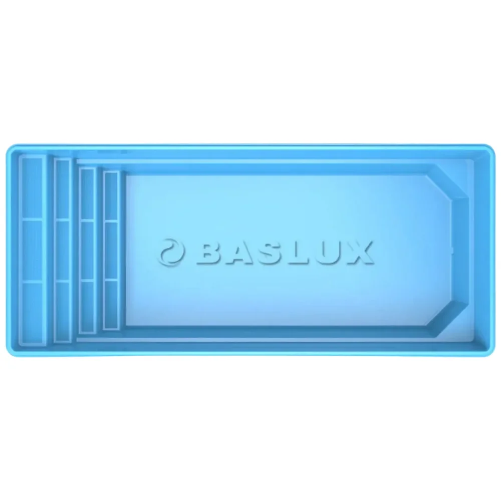 Glasfiberpool MAJORKA 8,00m x 3,20m x 1,30m - Bild 1