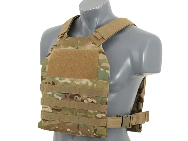 Simpel Plate Carrier med dummy soft armor-indsatser – Multicam - Bild 2