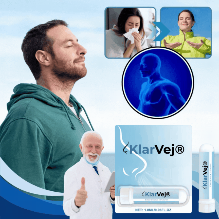 KlarVej® | Näseinhalator, ta bort täppt näsa på endast 7 minuter – och andas fritt igen! - Bild 1