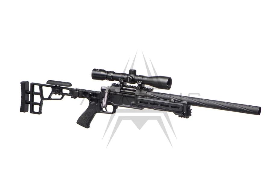Maple Leaf MLC-S2 Tactical Chassis m/ foldbar kolbe til VSR-10 - Black - Bild 3