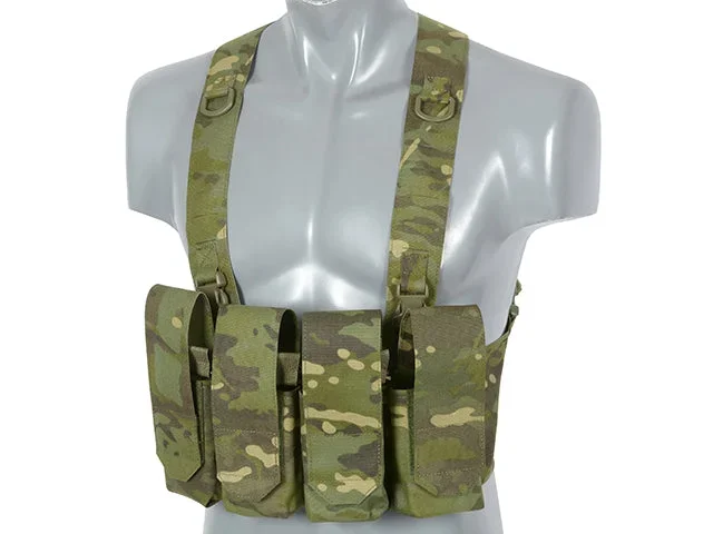 Chest Rig med AR/AK-lommer, laser-cut – Multicam Tropic - Bild 2