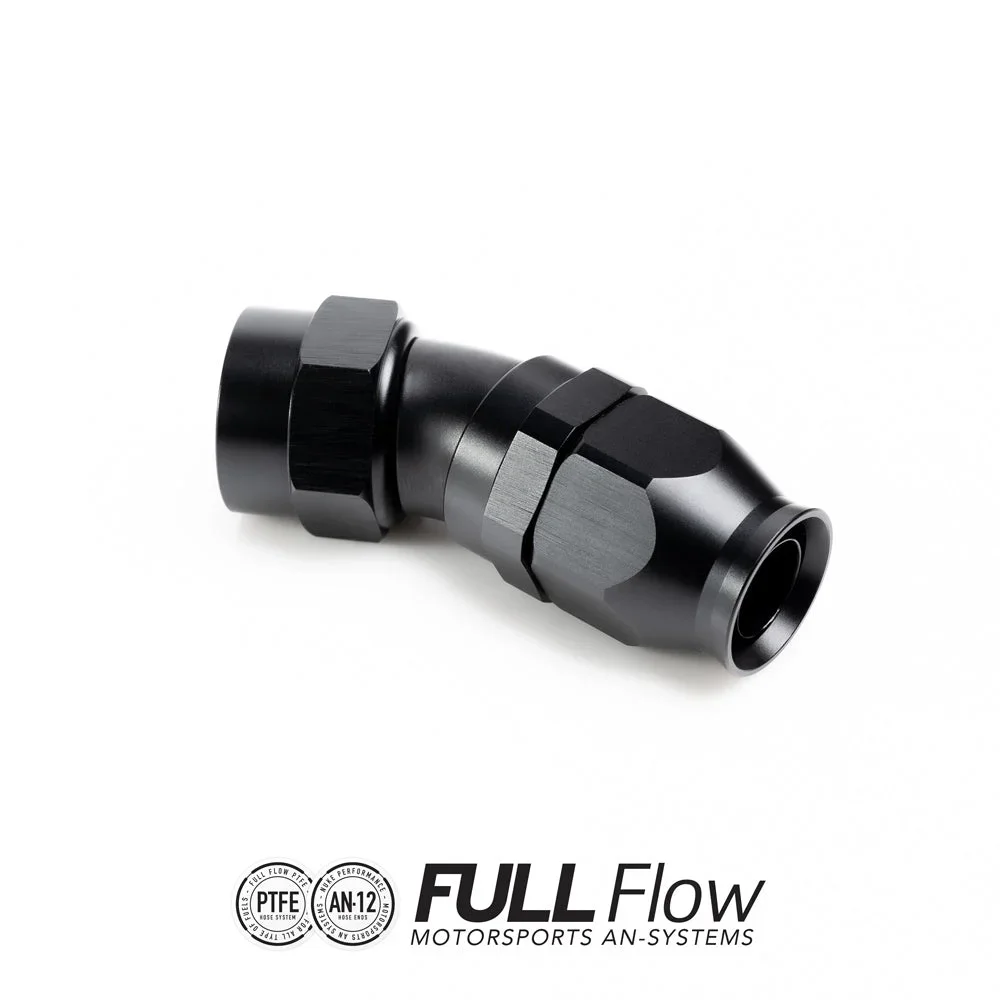 Full flow PTFE hose end fitting 30 degrees AN-12 Full flow PTFE hose end fitting 30 degrees AN-12