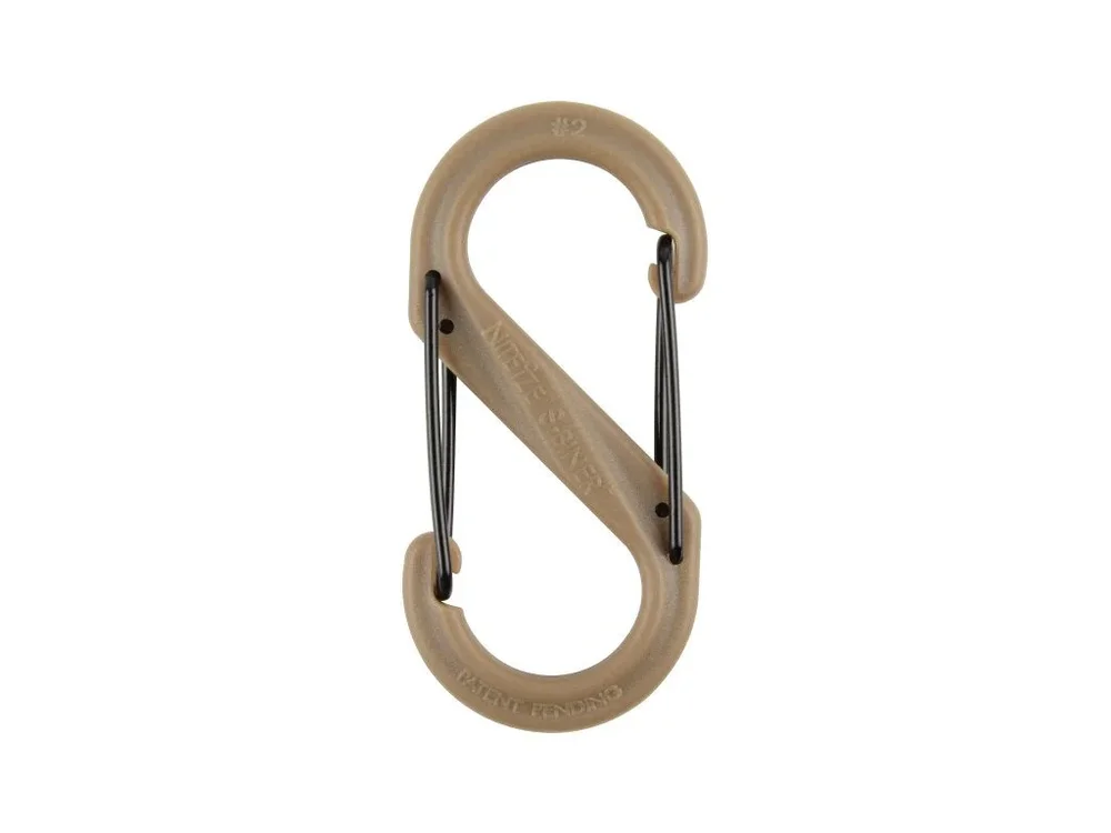 S-BINER® PLASTIK DUAL Karabinhage, TAN - STØRRELSE 2 - Bild 2