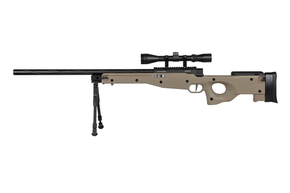 SA-S11 Sniper m/ Kikkert og Bipod 3 Joule - Sort - Bild 2