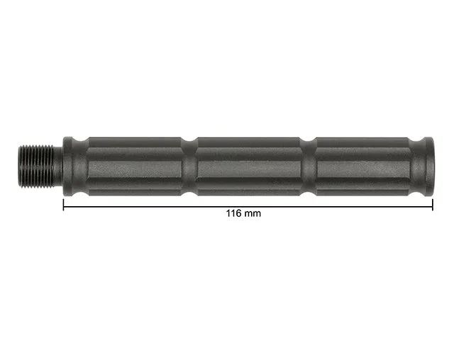 Ydre løbsforlænger 116 mm – FINNED 14 mm CCW - Bild 3