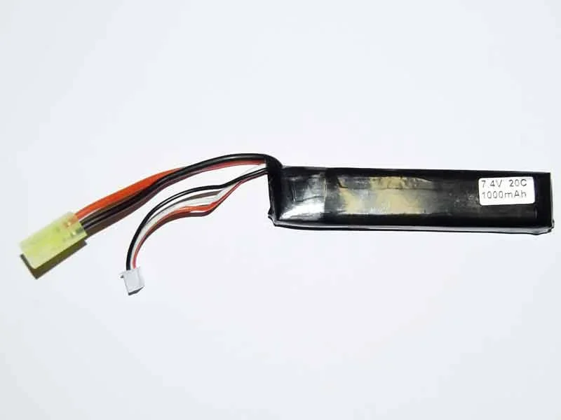 XCell LiPo Batteri 7,4V 1000mAh 20C – Stick til Kolberør XCell LiPo Batteri 7,4V 1000mAh 20C – Stick til Kolberør