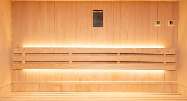 France Sauna Zen Traditionell Bastu 2 Personer – Komplett Paket med Harvia Aggregat - Bild 3