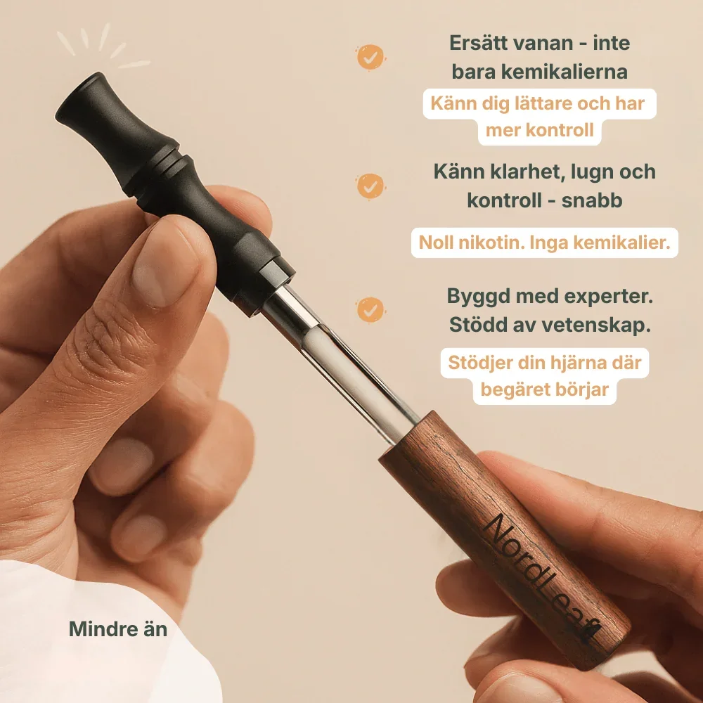 NordLeaf® | Bryter vanan. Inte bara nikotinet – med stöd av neurovetenskap. Bevisat i laboratorier - Bild 2