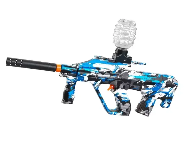 Splatter AUG Gel Blaster – Blå Grafiti Splatter AUG Gel Blaster – Blå Grafiti