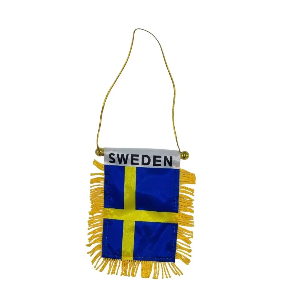 Hängande flagga bil backspegel med sugkopp - Bild 3