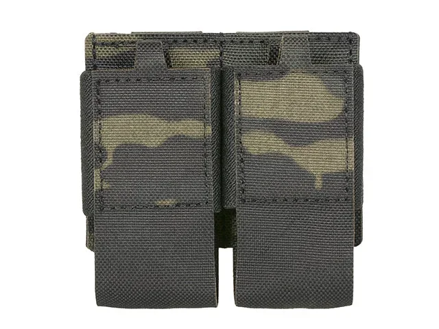 Double granatlomme til 40 mm, laser-cut – Multicam Black - Bild 1