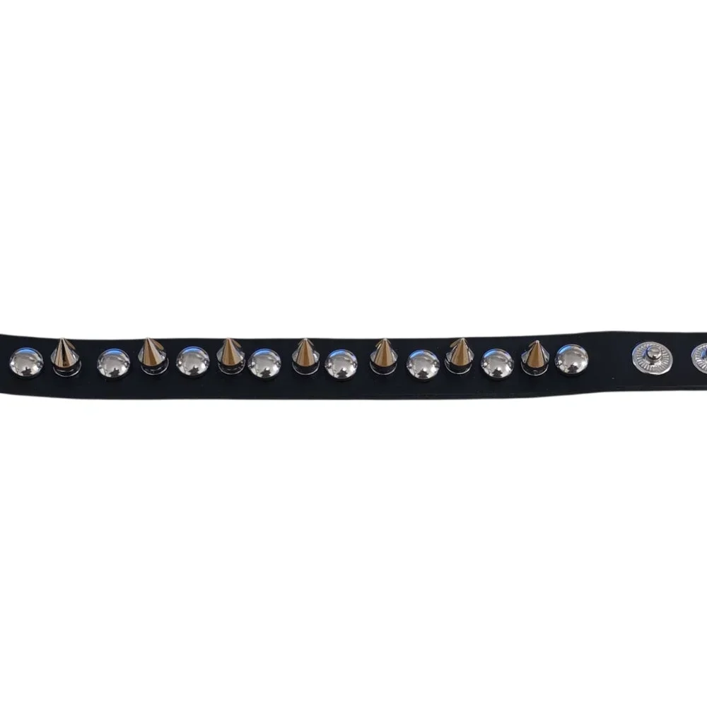 Nitarmband med koniska spikes – Justerbar snap-knäppning - Bild 3