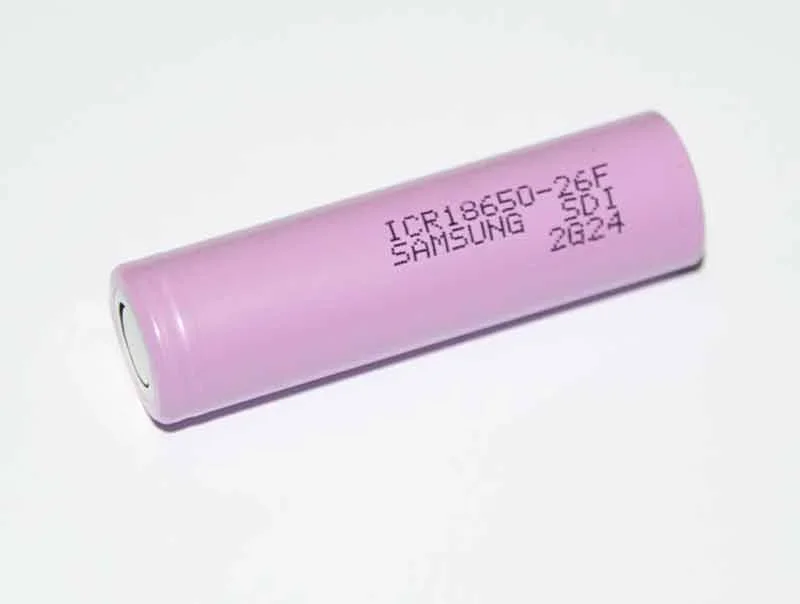 Samsung 18650 Genopladeligt Batteri 3,7V 2600mAh Li-ion