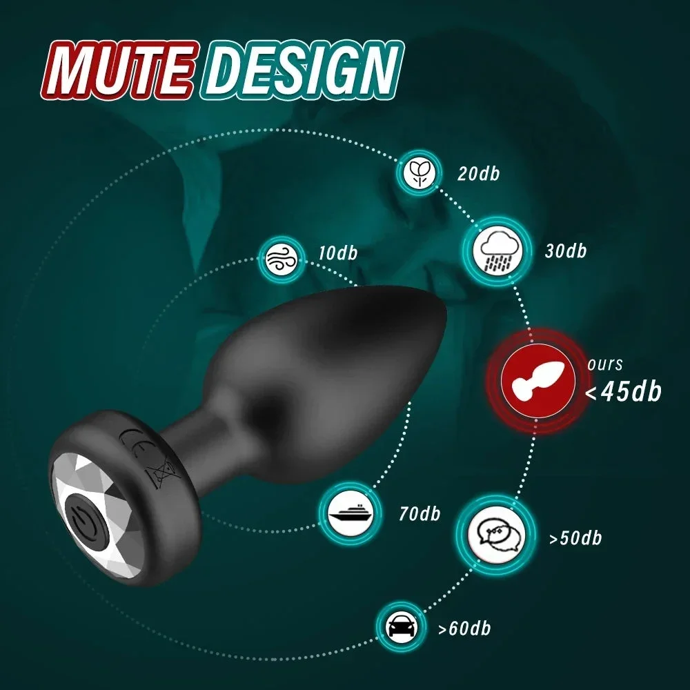 Mini Vibrerande Analplugg med Fjärrkontroll – För Män & Kvinnor - Bild 3
