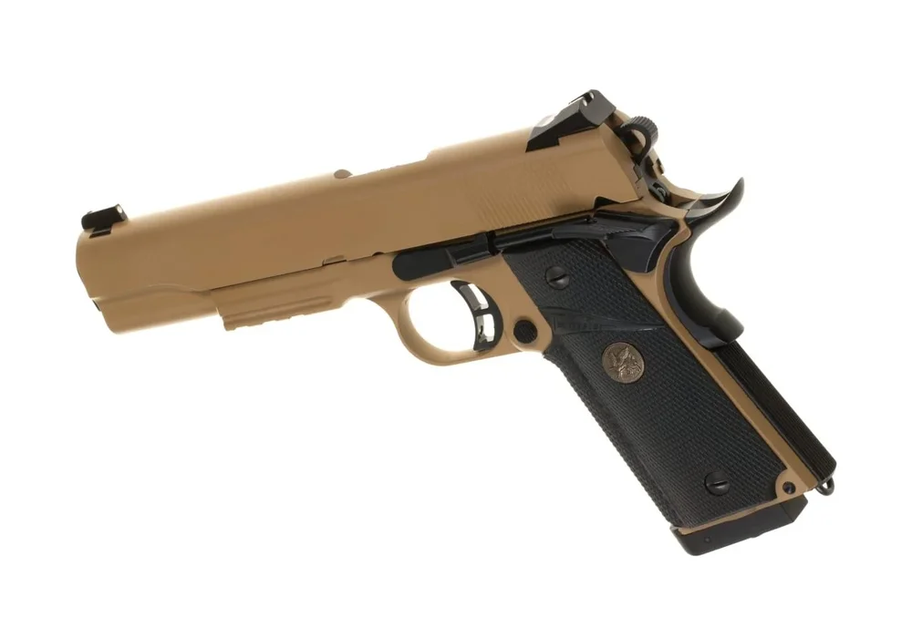 KJ Works M1911 MEU Full Metal Tan Co2 - Desert - Bild 2
