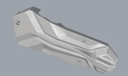 Rear fork cover left (cubierta de horquilla trasera izquierda) for Dualtron Togo - Bild 2