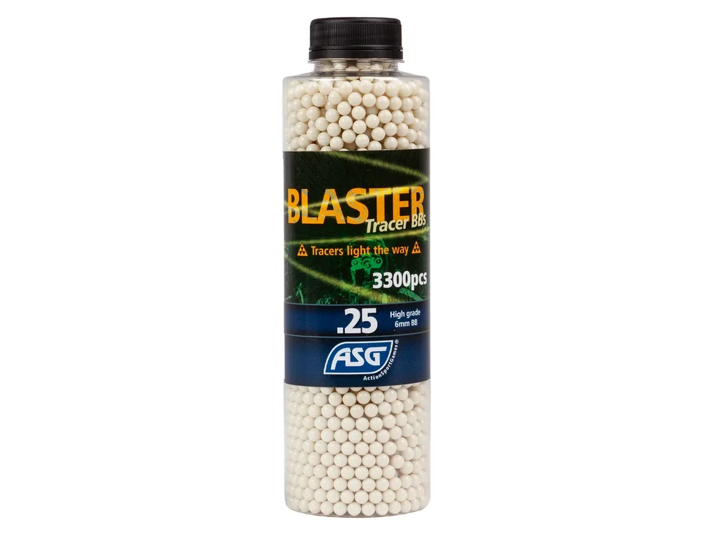 Blaster Tracer, 0.25g, airsoft BB, 3300 stk. flaske - grøn - Bild 1