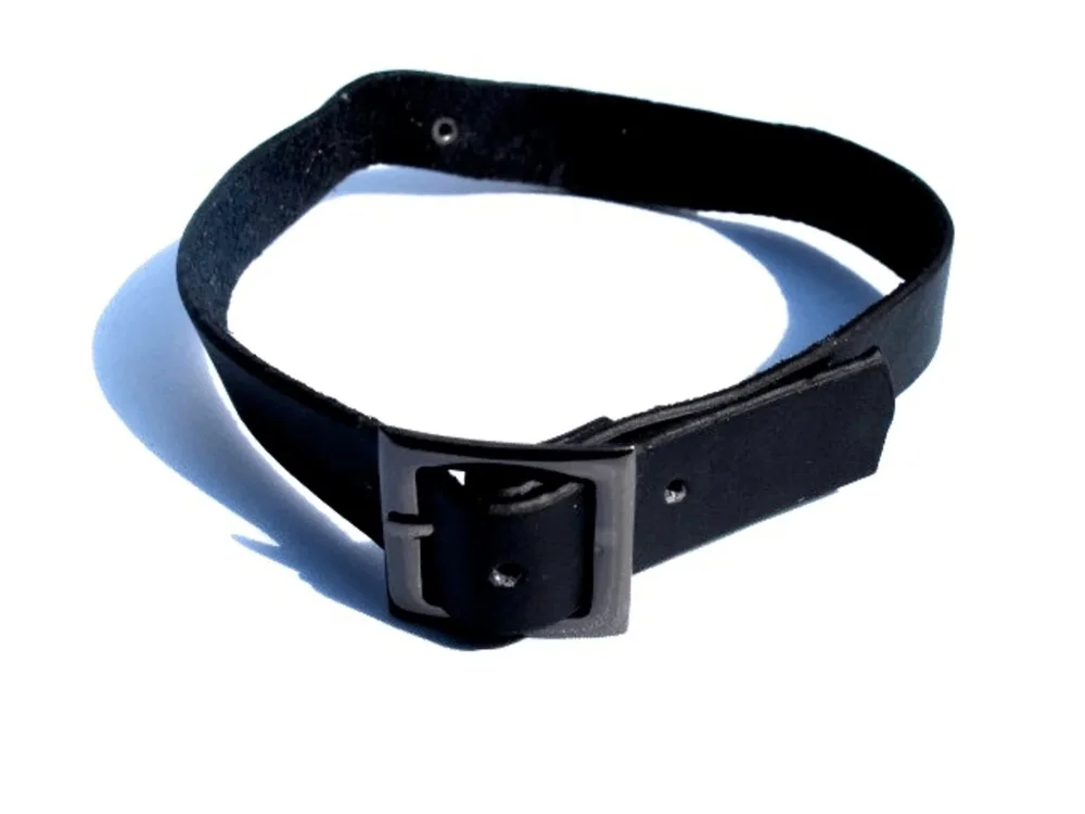 Läderhalsband med turkosa stenar - Bild 2