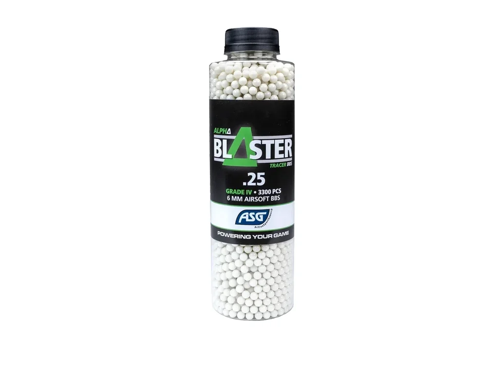 Alpha Grøn Tracer Kugler, 0.25G, 3300styk Alpha Grøn Tracer Kugler, 0.25G, 3300styk