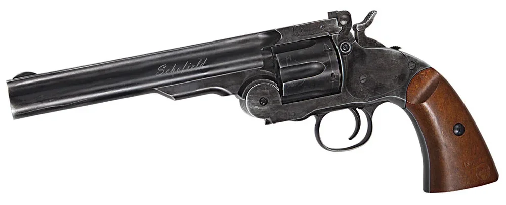 Schofield 6″ Aging BK & Wooden Grip