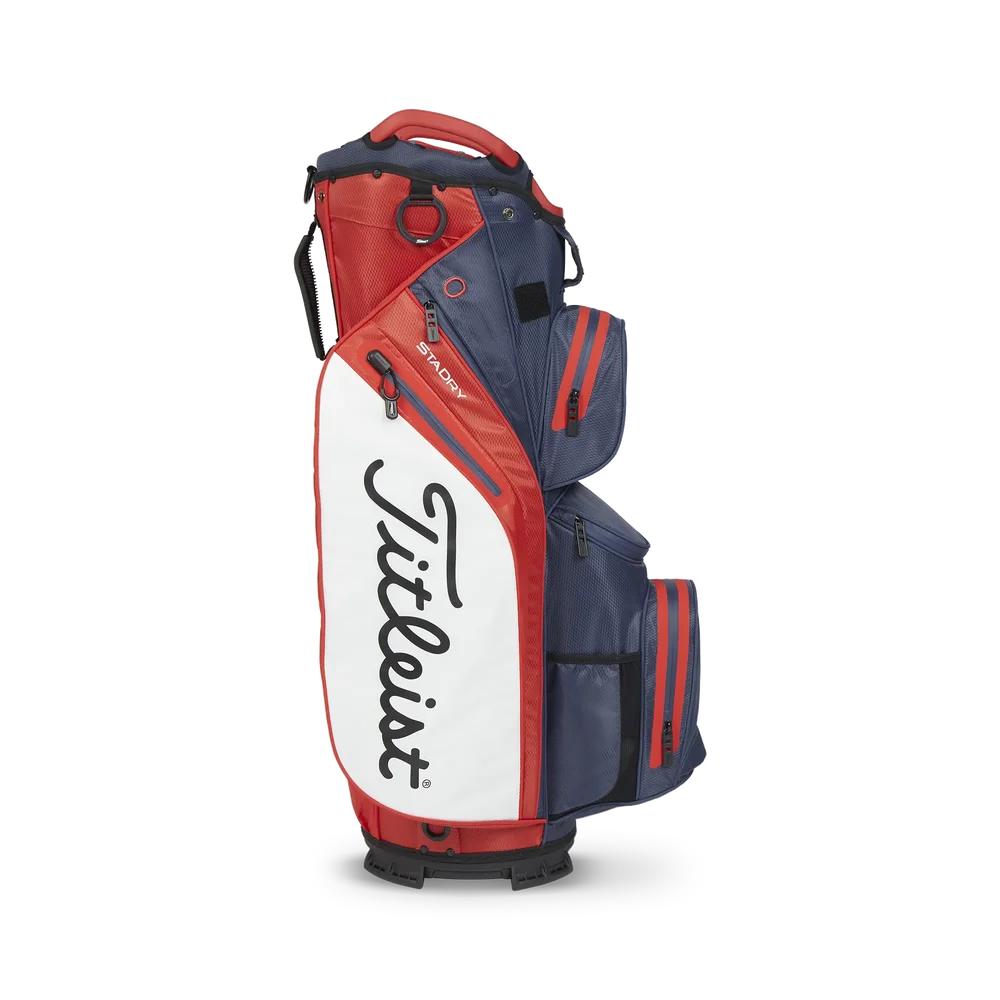 Titleist CART 14 STADRY Vattentät golfbag - Navy/Red/White - Bild 3