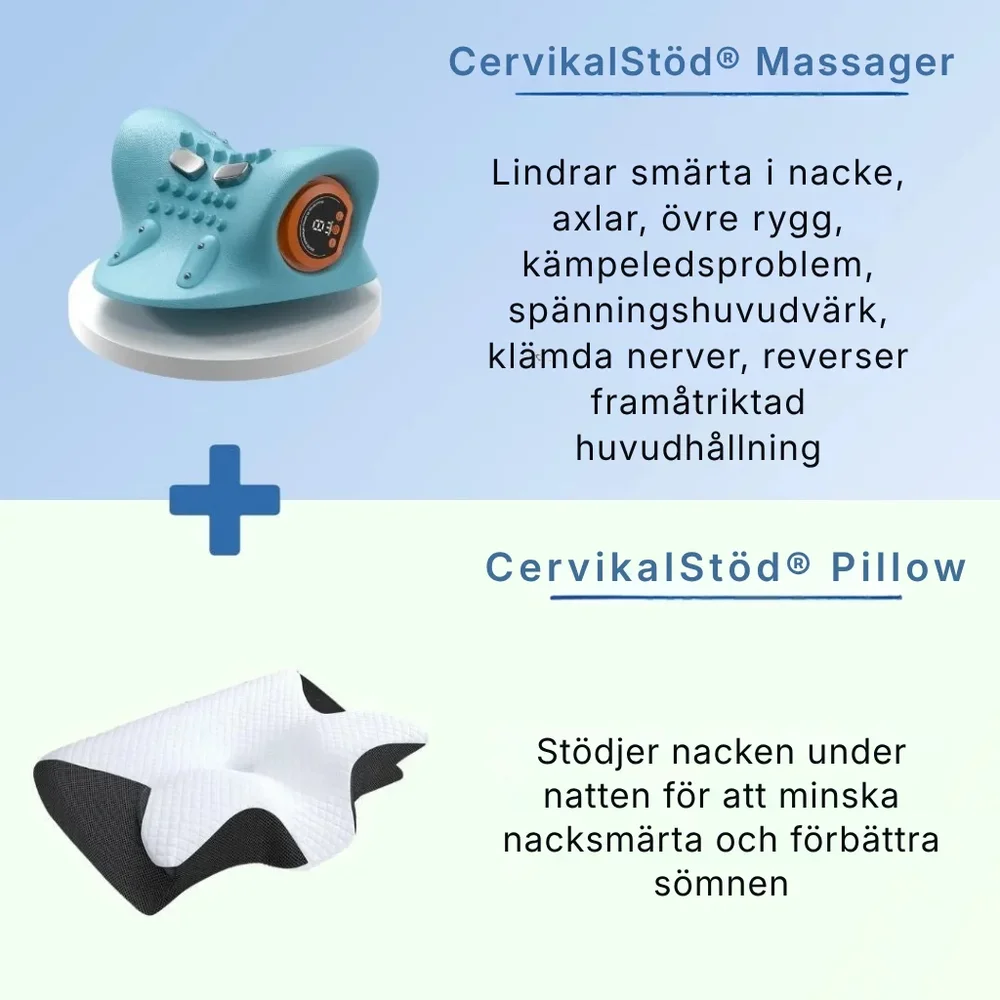 CervikalStöd® | Professionell nack- och hållningsenhet med EMS, värme, massage och dekompression - Bild 2