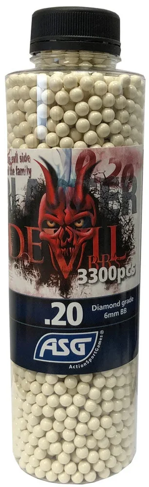 Blaster Devil, 0.20g, airsoft BB, 3300 stk. flaske Blaster Devil, 0.20g, airsoft BB, 3300 stk. flaske